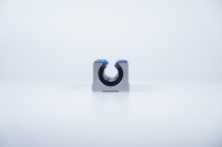 Rail de guidage linéaire cylindrique soutenu par SBR avec support carré en aluminium et système de glissière verrouillable