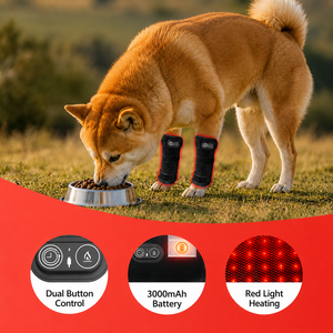 Ceinture de thérapie par lumière rouge professionnelle pour animaux de compagnie, pour soulager les douleurs aux jambes des chiens, chats et <span class=keywords><strong>chevaux</strong></span>, dispositif sans fil pour le bien-être des articulations canines - Product Image 3
