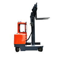 Montacargas Eléctrico Multidireccional de 3500 kg MiMA Sideloader con Batería de Plomo-Ácido, Desplazador Lateral Hidráulico, Neumáticos de Poliuretano, Diseño Estrecho