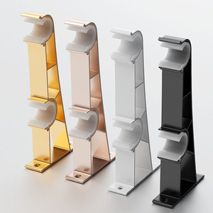 Support mural fixe en aluminium durable de style Art déco pour <span class=keywords><strong>tringle</strong></span> à <span class=keywords><strong>rideau</strong></span>, support décoratif pour rideaux, populaire au Pakistan pour la maison et l'hôtel - Product Image 6
