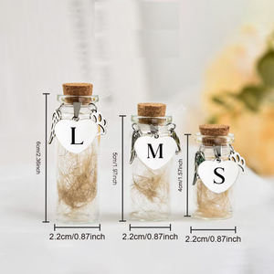 Wholesale Modern Teardrop Memorial Dog Fur Storage Ornament Glass Safety & Secure Pet Hair <b>Ashes</b> Container <b>Keepsake</b> - Product Image 5