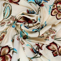 Tissu Charmeuse fbaroque 100% en soie à imprimés numériques, 22 étoffe en soie maman
