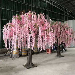 Arco de árbol blanco de glicina japonesa, simulación, 2 metros