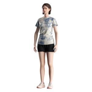 T-shirt de sport élégant pour femme, vêtement de performance avec tissu anti-transpiration et ventilation en maille sous les aisselles - Product Image 3