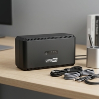 UPS Mini DC 18W dengan Baterai Lithium 20000mAh Terintegrasi, Output Port 5V 9V 12V POE USB Type-C untuk Router WiFi dan Perangkat Pintar