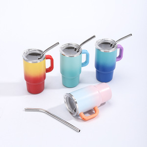 Copo Mini Shot de 3oz com Parede Dupla Personalizado, Presente para Festas, Copos de Vinho Reutilizáveis em Aço Inoxidável com Canudo e Tampa - Product Image 1