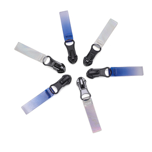 High Quality 3#/5#/8# Metal Zinc Alloy <b>Slider</b> Zip Puller Head Letter Logo Custom Webbing Nylon <b>Zipper</b> <b>Slider</b> - Product Image 2