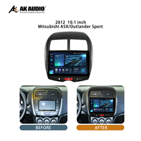 Marco de Panel para Reproductor de DVD de 10.1 Pulgadas para Mitsubishi ASX Outlander Sport 2012, Kit de Radio Android para Tablero, Plástico ABS