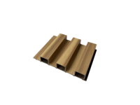 Persienne murale en bois écologique Plafond 3D en WPC et panneau de panneau en polystyrène PVC étanche à l'humidité Revêtement mural imperméable pour usage intérieur