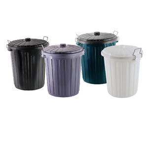 Vườn janitorial cung cấp màu xám đen trắng tròn nhà bếp chất thải Thùng rác Thùng rác Thùng rác thương mại - Product Image 5