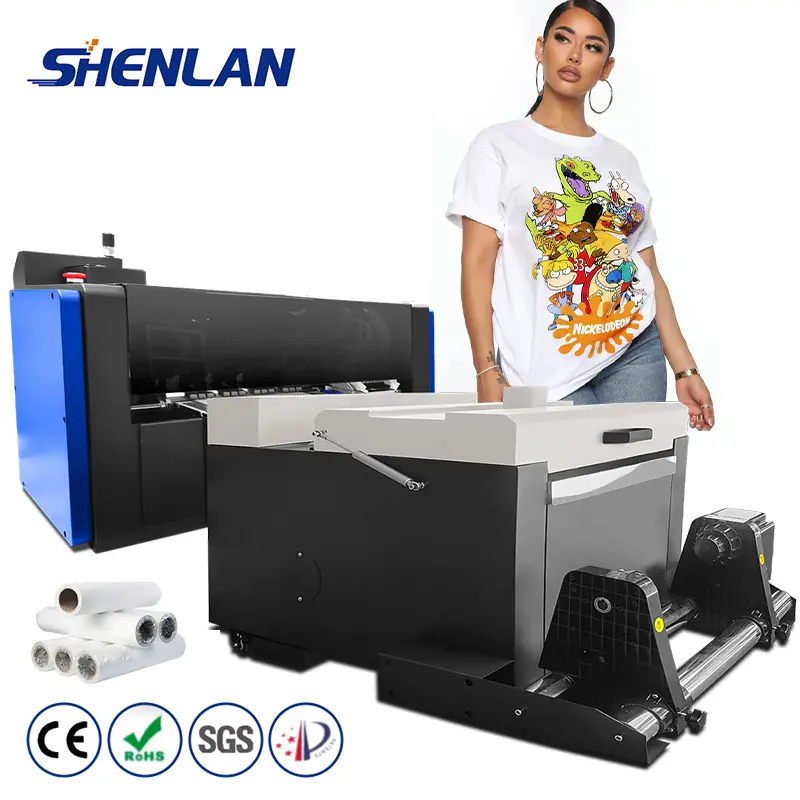 Großhandel A3 30 cm DTF-Bilddrucker Tintenstrahl kleidungslogo-Druckmaschine für T-Shirts