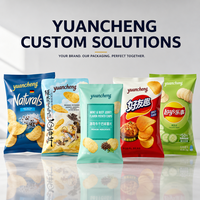Sacs à collation en Mylar de qualité alimentaire, pochettes en plastique personnalisées avec logo pour l'emballage de chips, vente en gros