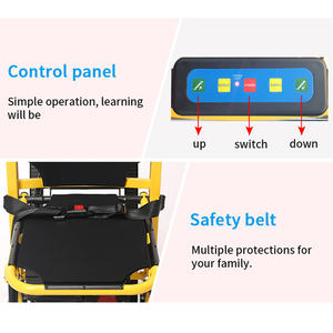 Silla de ruedas de escalada plegable eléctrica de aleación de aluminio ligera con batería de litio más vendida - Product Image 5