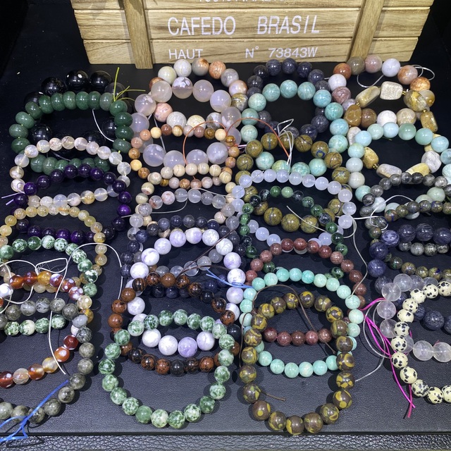 Chap Bulk Price Natural Mixed Crystal Gemstone 6mm 8mm 10mm Loose Beads Charming Bracelet for Women Jewelry