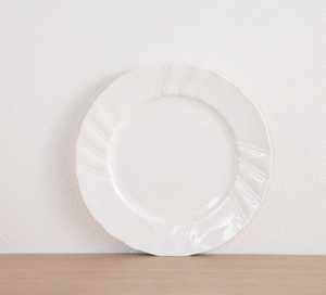 Juego de platos de porcelana blanca con logotipo personalizado en relieve, platos redondos de cerámica con diseño personalizado para bodas y restaurantes. - Product Image 2