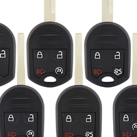 Coque de clé télécommande de remplacement pour voiture avec lame HU101 FO38 à 3/4/5 boutons pour Ford Escape Fiesta Focus Transit Edge Explorer Fusion