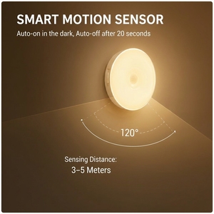 Rechargeable <b>Motion</b> <b>Sensor</b> <b>Light</b> 3000K Warm White Magnetic <b>LED</b> Night <b>Light</b> Type C for Closet Cabinet Hallway - Product Image 4