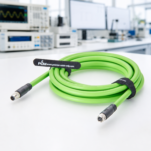 Câble d'extension M8 D-Code 4 broches mâle-femelle 3M blindé haute flexibilité compatible avec Binder pour l'automatisation Profinet EtherCAT - Product Image 1