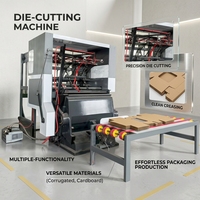 Machine de découpe et de rainurage pour carton ondulé, équipement de production d'emballages en carton ondulé