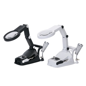 <span class=keywords><strong>Loupe</strong></span> de Soudure Professionnelle de Bureau Éclairée avec Lumière LED et 3ème Main d'Aide, Station de Soudage avec <span class=keywords><strong>Loupe</strong></span> Intégrée - Product Image 5