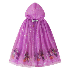 Capa con capucha para fiesta temática de Halloween para niños, disfraz de <span class=keywords><strong>bruja</strong></span> malvada, capa para niños pequeños, capas de mago con capucha para bebés con varita de sombrero - Product Image 4