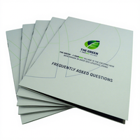 Impression de brochures personnalisées en papier d'art avec reliure à cheval et pelliculage, fabriquées en Chine