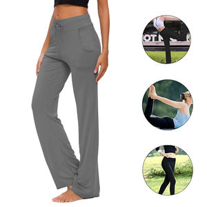 Taille haute extensible femmes Yoga pantalon avec tissu respirant pour vêtements de sport en gros Logo personnalisé femmes Yoga pantalon - Product Image 5