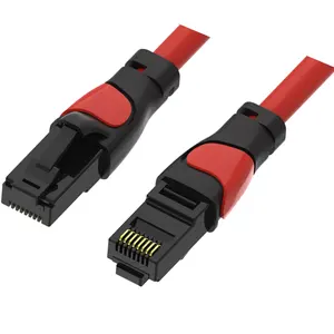 Cat 6A Duel-Colorパッチコード組み立て済みenthenetパッチケーブルs/ftpLANパッチコードツイストcat6イーサネットケーブル