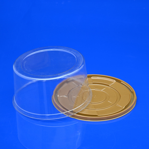 Customized Disposable Clear Plastic Blister Packaging Cake Box/Cake Container With Dome Lid
