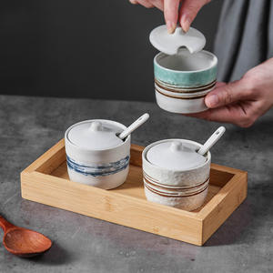 Juego creativo <span class=keywords><strong>de</strong></span> vajilla para <span class=keywords><strong>restaurante</strong></span> japonés y coreano, tarro <span class=keywords><strong>de</strong></span> cerámica para condimentos para Chile, <span class=keywords><strong>sal</strong></span>, pimienta, hierbas y especias, herramientas para uso doméstico - Product Image 2