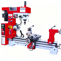 Tour combiné horizontal de précision KY500, machine de perçage et de fraisage manuelle durable pour métaux, multifonctionnelle