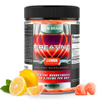 Gummies de créatine monohydrate sans sucre pour la croissance musculaire avant et après l'entraînement, pour une récupération accélérée
