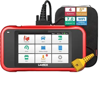 Escáner Automotriz Profesional CRE205, Lector de Códigos OBD II, Herramienta de Diagnóstico Android 0.5W BBA para Autos FCA, AutoAuth, Actualización Gratuita de por Vida, 12V