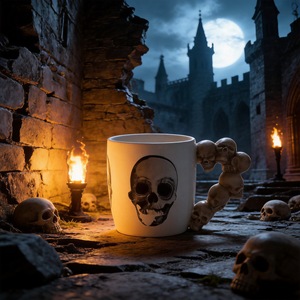 Halloween Ceramic Coffee Mug With Skull Design Party <b>Drinkware</b> Novelty Mugs For Festival Use - Product Image 1