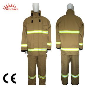 Costume de <span class=keywords><strong>pompier</strong></span> EN469 ignifuge standard Nomex et aramide matériel de lutte contre l'incendie - Product Image 3