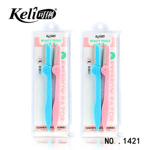 Maquinilla de afeitar multifunción <span class=keywords><strong>para</strong></span> cejas 2pes, herramienta de maquillaje de acero inoxidable <span class=keywords><strong>para</strong></span> mujer, maquinilla de afeitar <span class=keywords><strong>para</strong></span> recortar cejas - Product Image 1