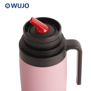 Taza térmica de acero inoxidable de doble capa con mango, taza térmica de alta calidad con aislamiento al vacío <span class=keywords><strong>para</strong></span> café y té - Product Image 3