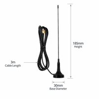 Antenne omnidirectionnelle à base magnétique LoRa UHF ISM 433 MHz 413-453 MHz 3,5 dBi verticale pour connecteur mâle pour passerelle LoRaWAN