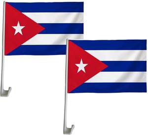 Bandera cubana personalizada de doble cara para exteriores, bandera cubana de alta calidad con poste, 18X12 pulgadas, venta al por mayor - Product Image 1