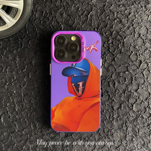 Phong cách điện thoại trường hợp coque <span class=keywords><strong>iphone</strong></span> <span class=keywords><strong>7</strong></span> 8 XR XS 11 12 13 mini 14 15 16 Pro Max vrunk vỏ vỏ sang trọng phong cách hat người đàn ông bảo vệ - Product Image 2