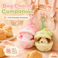 Pendentif Peluche Douce en Forme de Bête, Porte-clés Portable pour Sacs, Cadeaux de Fête et Souvenirs