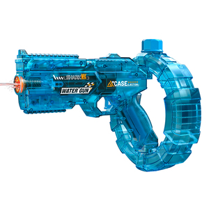 Pistola de <span class=keywords><strong>Agua</strong></span> Transparente con Luz Intermitente, Funciona con Pilas, Juguete Acuático de Plástico - Product Image 6