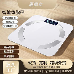 Báscula Inteligente con Sensor Táctil Cuadrado, Báscula de Salud Bluetooth con Pantalla de Temperatura, Carga Tipo C, Modelo CS916 con Anillo Blanco - Product Image 5