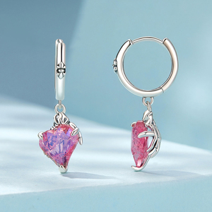 <span class=keywords><strong>Orecchini</strong></span> a forma di cuore a forma di <span class=keywords><strong>teschio</strong></span> rosa da donna, eleganti stile scuro s925 <span class=keywords><strong>argento</strong></span> <span class=keywords><strong>orecchini</strong></span> d'amore - Product Image 4