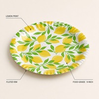 Assiettes en papier kraft jetables, rondes, brunes, pour les fêtes, la restauration, les plats à emporter, vente en gros, approvisionnement en vrac