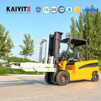 Chariot élévateur électrique au lithium-ion, chariot élévateur électrique à 4 roues, 2 tonnes, 3,5 tonnes, 5 tonnes, avec déplaceur latéral, chariot élévateur logistique d'usine