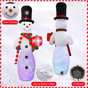 Oourwarm на заказ Рождественский Снеговик надувной для наружного сада рождественские украшения - Product Image 5