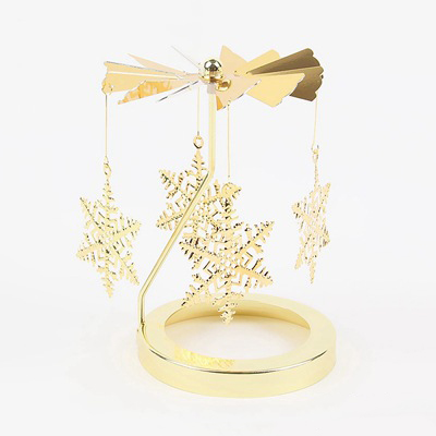 Portacandele Rotanti Stile Base - Oro
