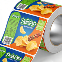 Emballage alimentaire imprimé personnalisé, film pour rouleaux de crème glacée, tube de noix, film plastique laminé plat pour lait, rouleau de film Bopp