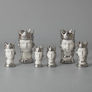 <span class=keywords><strong>Vaso</strong></span> testa siciliana pezzo d'arte in ceramica artigianale e dipinta a mano per la decorazione del giardino di casa - Product Image 4